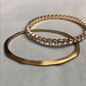Elegant Gold and Silver Bangle Set